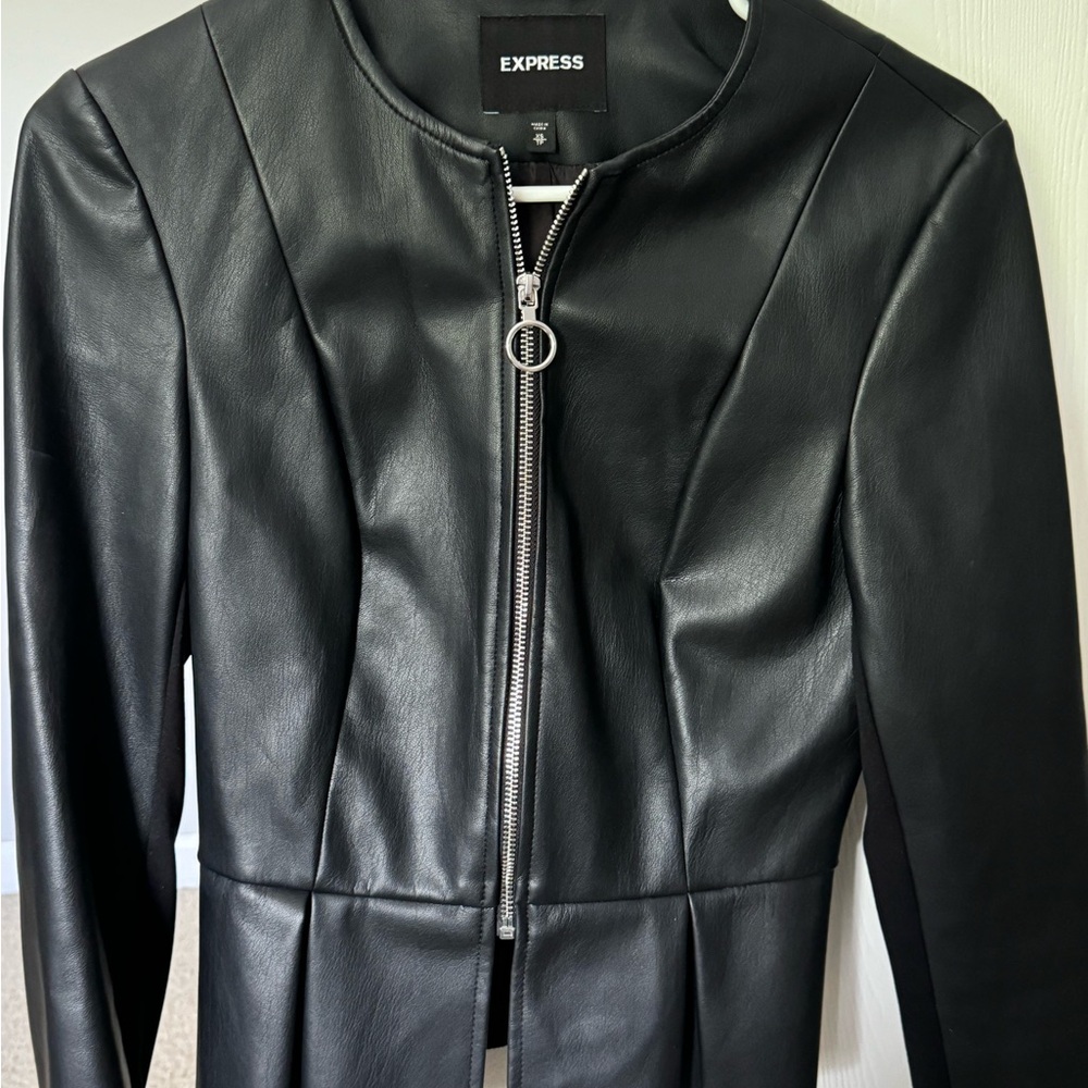 Express Black Leather Jacket